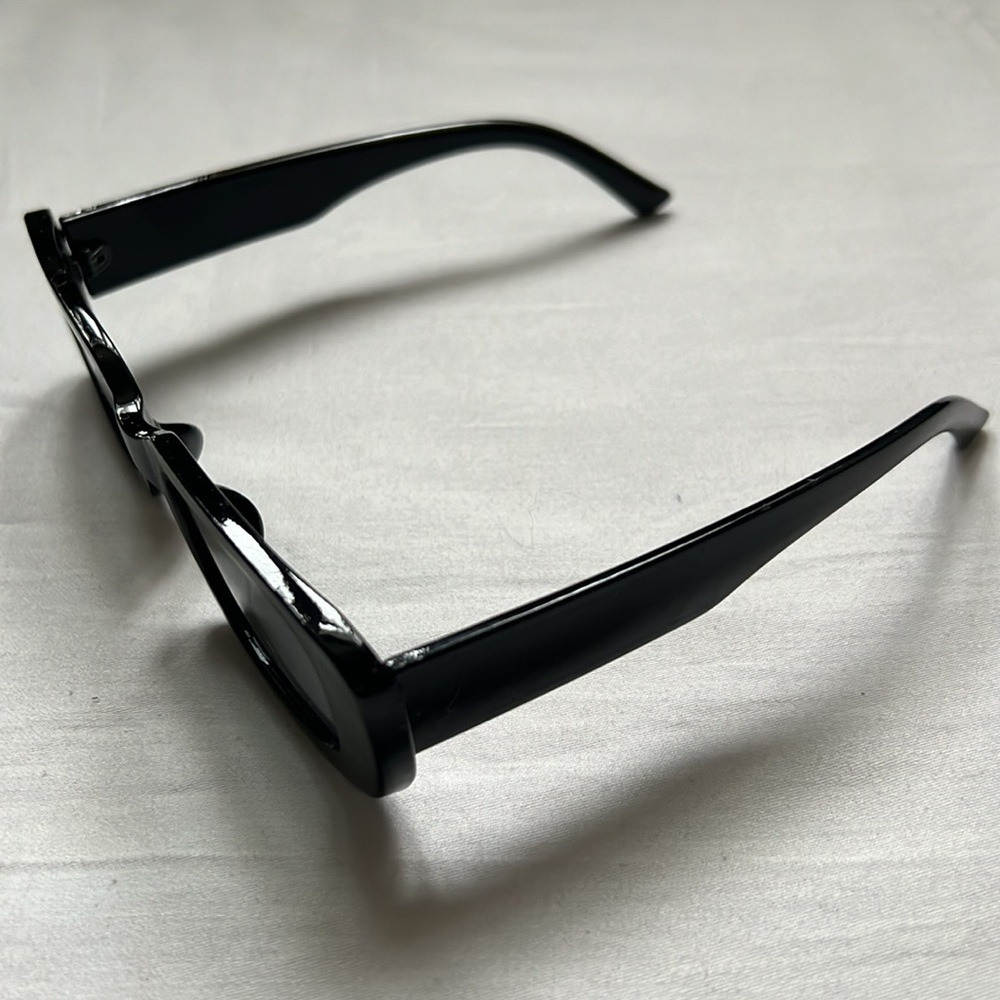 Retro Rectangular Frame Ink Street Photography Sunglasses - Picture 4 of 6